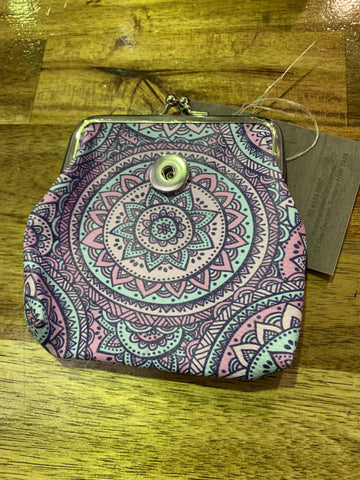 Aztec Jewelry Snap Button Purse
