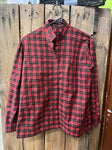 Preloved - Handmade Womens Red + Black Long Sleeve Shirt