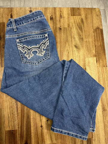 Preloved- Womens Pure Western Jeans - Size:16 - 32 Leg