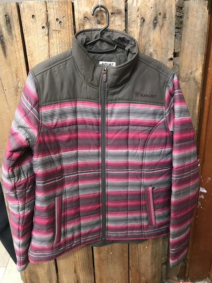 Preloved - Ariat Pink/Grey Jacket - Size Large