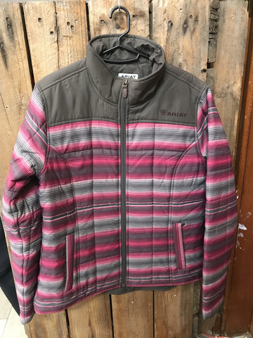 Preloved - Ariat Pink/Grey Jacket - Size Large