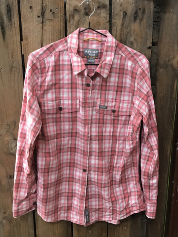Preloved - Ariat Check Shirt Long Sleeve - Size Medium