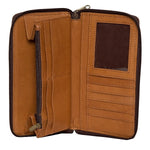 Front Zipper Cowhide Wallet – AUSTIN