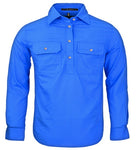 Kids - Pilbara UPF50+ Work Shirts - Closed Front - Kids