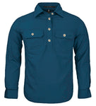 Kids - Pilbara UPF50+ Work Shirts - Closed Front - Kids