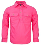 Kids - Pilbara UPF50+ Work Shirts - Closed Front - Kids