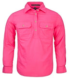 Kids - Pilbara UPF50+ Work Shirts - Closed Front - Kids