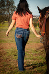 Outback - Leni Mid-Rise Boot Cut Jeans - 34 leg