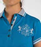 Lindelle · Teal Equestrian Polo Shirt