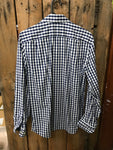 Preloved - Gazman Blue Check Shirt - Size Small