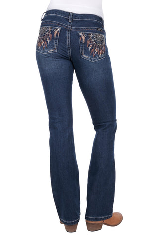 Pure Western - Womens Lola Boot Cut Jean - 34 leg