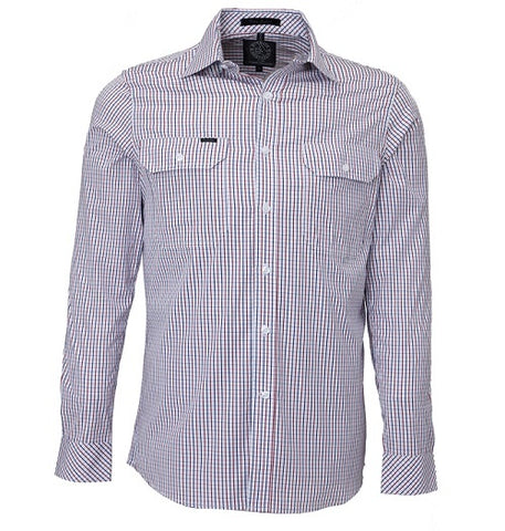 Men's Front Flap Dual pocket classic fit L/S