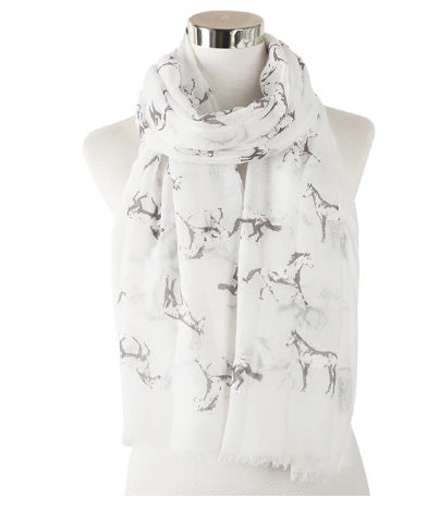 Ladies Horse Print Scalf