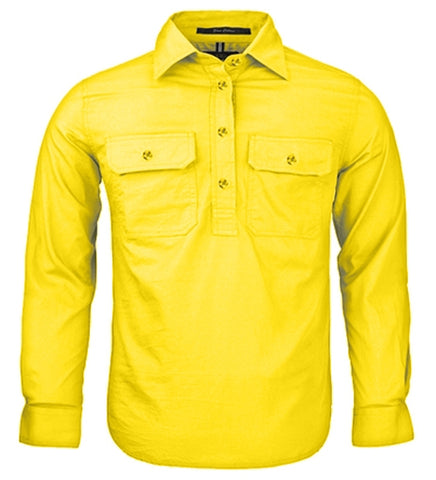 Kids - Pilbara UPF50+ Work Shirts - Closed Front - Kids