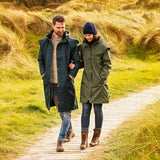 Men's Stockmans Full Length Waterproof Rain Coat - Night Blue