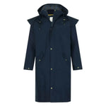 Men's Stockmans Full Length Waterproof Rain Coat - Night Blue