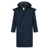 Men's Stockmans Full Length Waterproof Rain Coat - Night Blue