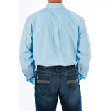 Cinch - Mens Tencel Light Blue Micro Stripe Button-Down Western Shirt - XLarge