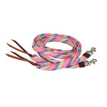 Vivid Split Reins - Rainbow - 2.4 m