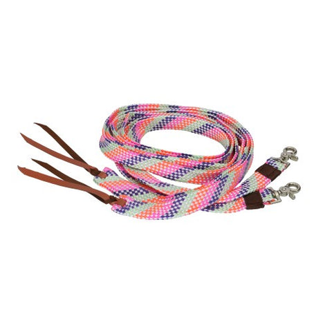 Vivid Split Reins - Rainbow - 2.4 m