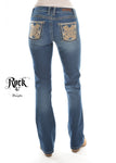 Wrangler - Womens Sits Above Hip Jean - 34 Leg - Indigo