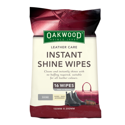 Oakwood - Leather Care Instant Shine Wipes 16PK